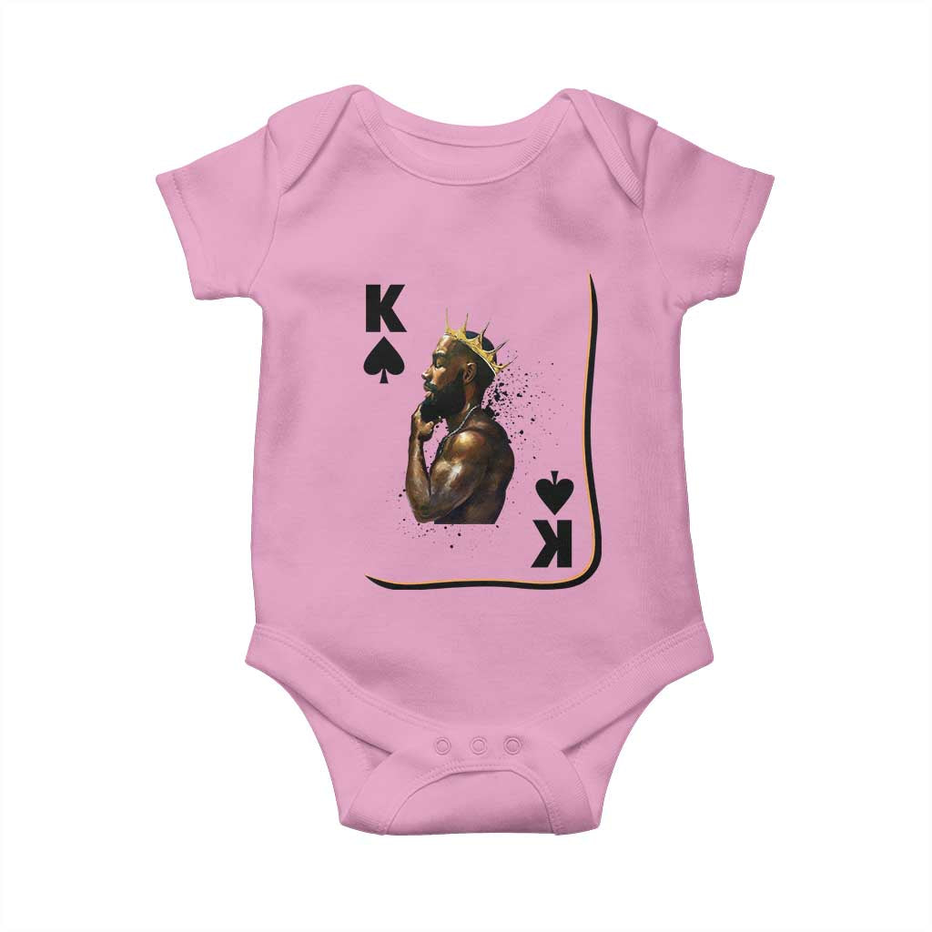 King Of Spades Black Man Baby Onesie African American Men Pride - Wonder Print Shop