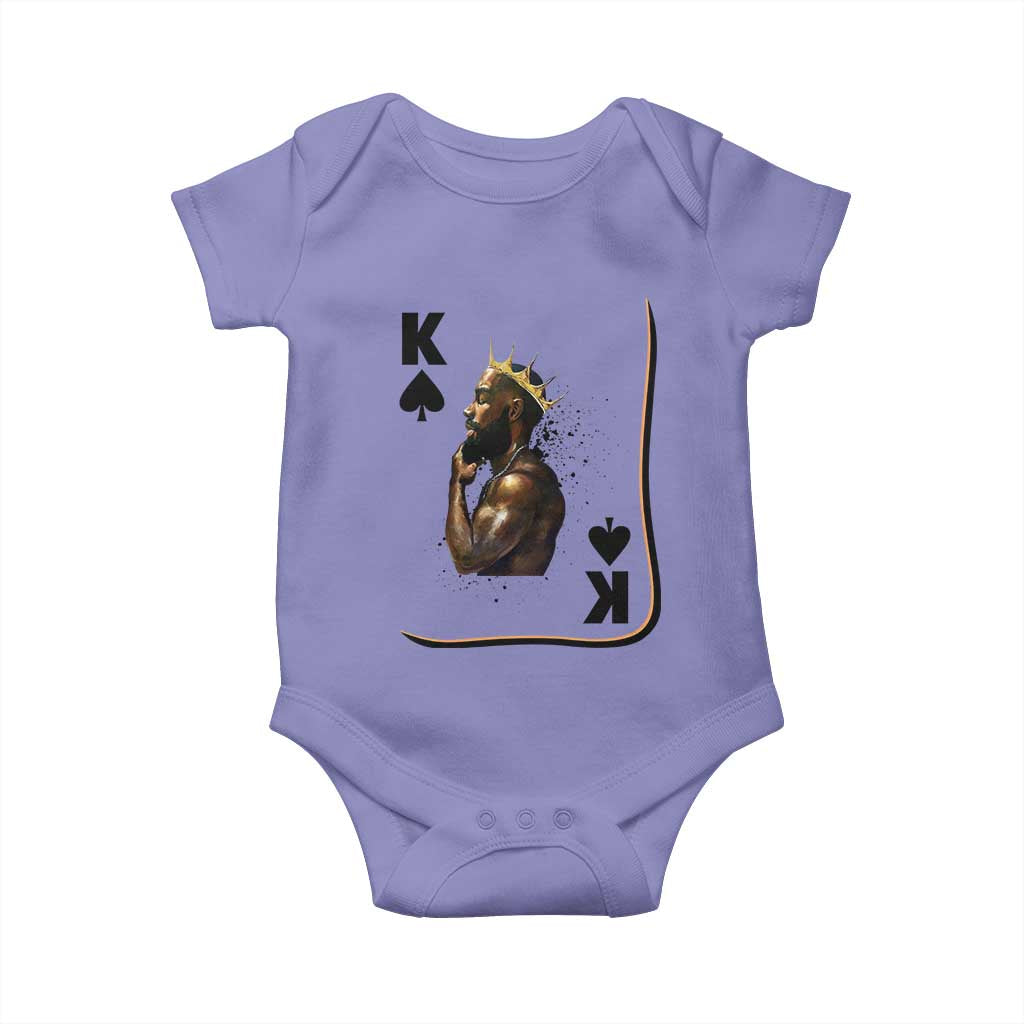 King Of Spades Black Man Baby Onesie African American Men Pride - Wonder Print Shop