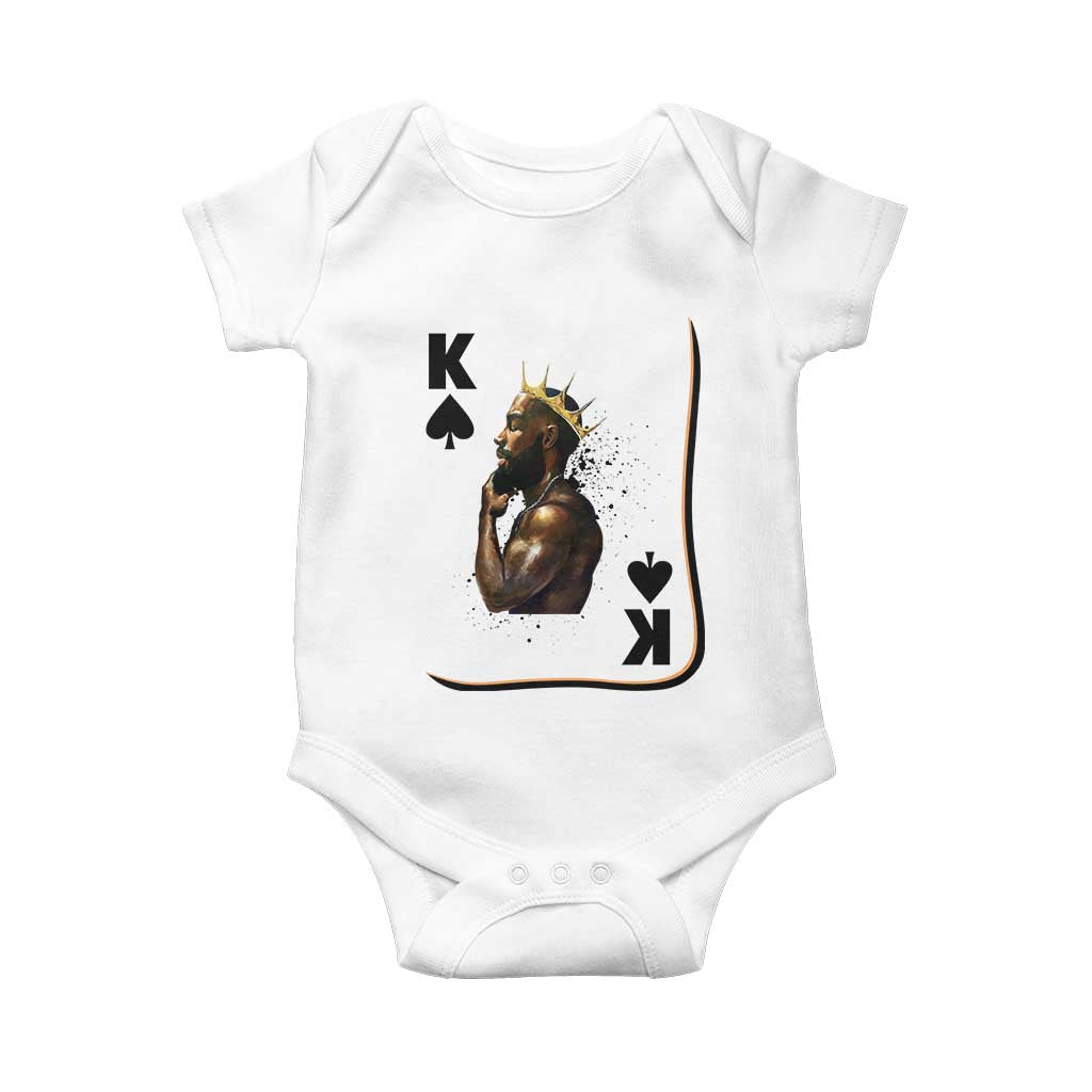 King Of Spades Black Man Baby Onesie African American Men Pride - Wonder Print Shop