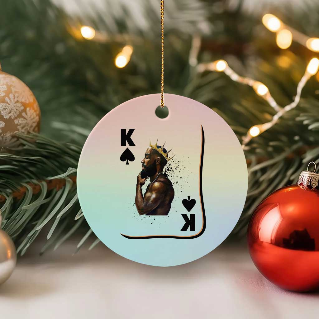 King Of Spades Black Man Ceramic Ornament African American Men Pride - Wonder Print Shop