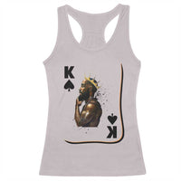 King Of Spades Black Man Racerback Tank Top African American Men Pride - Wonder Print Shop