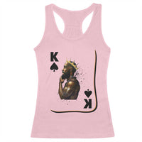 King Of Spades Black Man Racerback Tank Top African American Men Pride - Wonder Print Shop