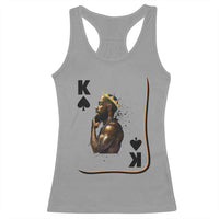 King Of Spades Black Man Racerback Tank Top African American Men Pride - Wonder Print Shop