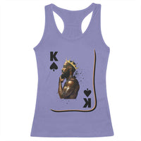 King Of Spades Black Man Racerback Tank Top African American Men Pride - Wonder Print Shop