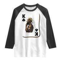 King Of Spades Black Man Raglan Shirt African American Men Pride - Wonder Print Shop