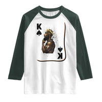 King Of Spades Black Man Raglan Shirt African American Men Pride - Wonder Print Shop
