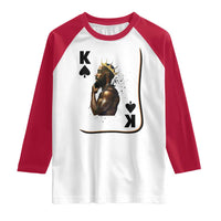 King Of Spades Black Man Raglan Shirt African American Men Pride - Wonder Print Shop