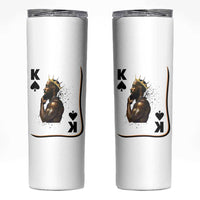 King Of Spades Black Man Skinny Tumbler African American Men Pride - Wonder Print Shop