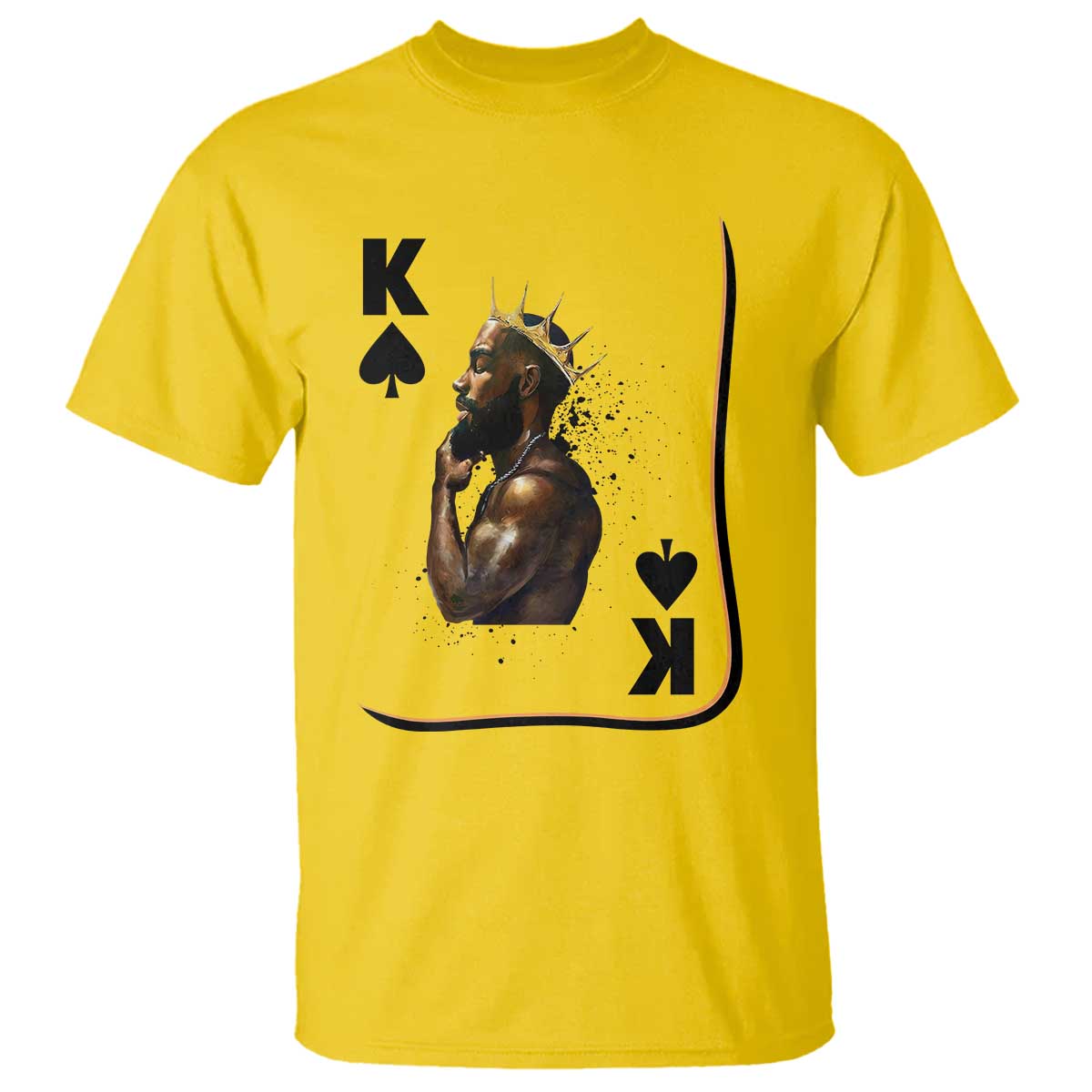 King Of Spades Black Man T Shirt African American Men Pride - Wonder Print Shop