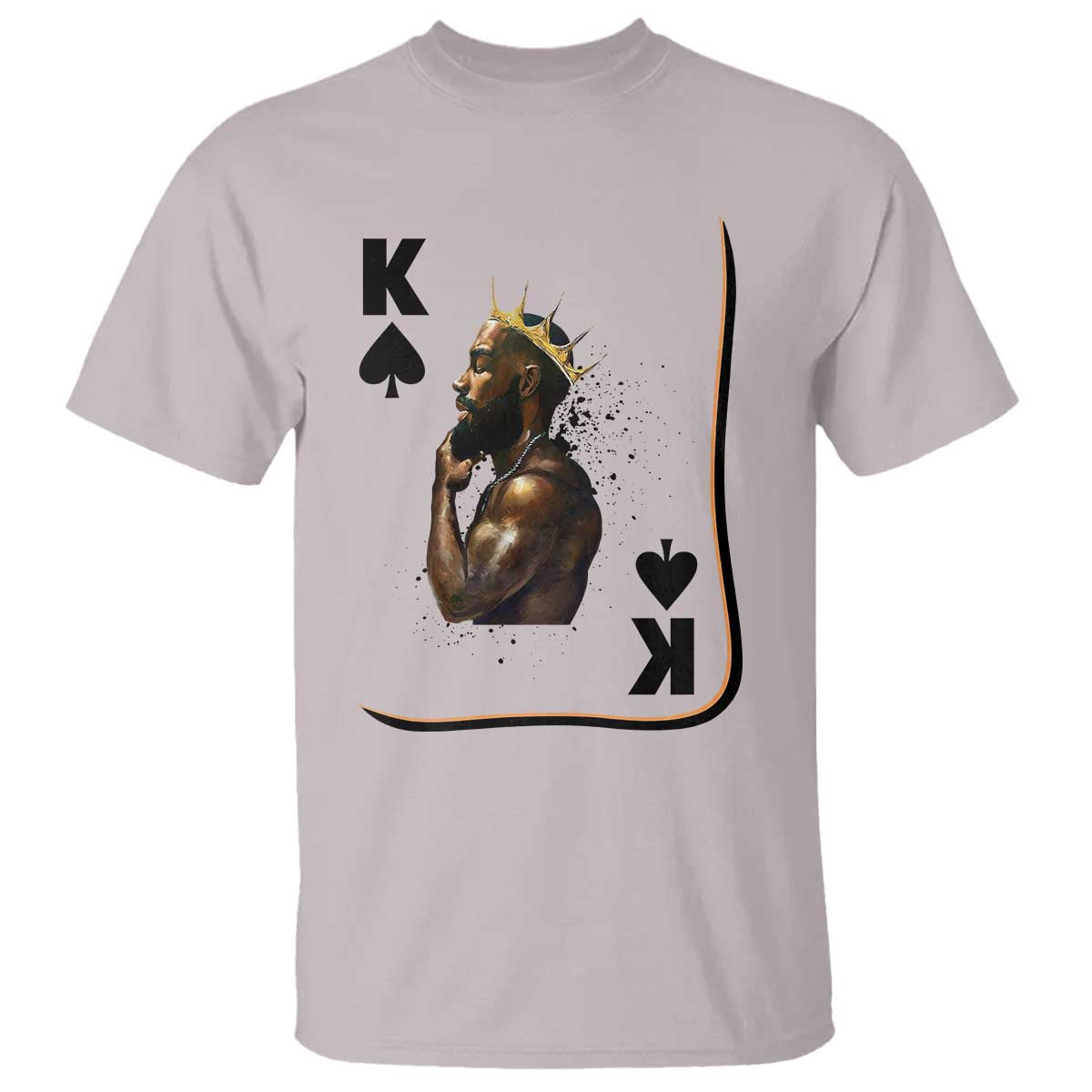 King Of Spades Black Man T Shirt African American Men Pride - Wonder Print Shop