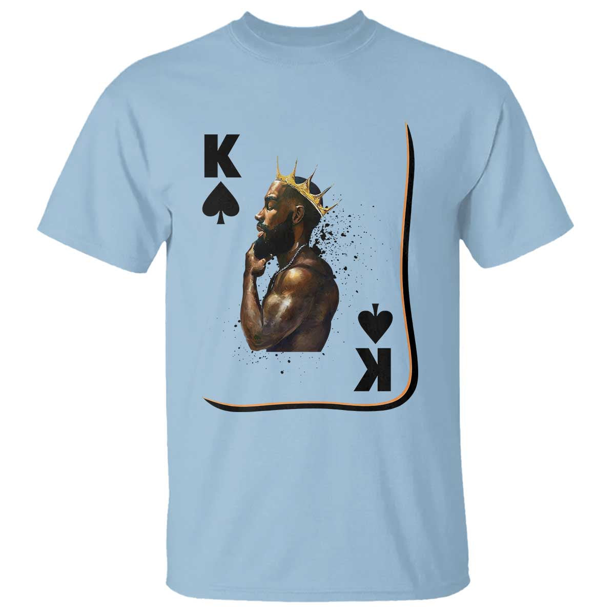 King Of Spades Black Man T Shirt African American Men Pride - Wonder Print Shop