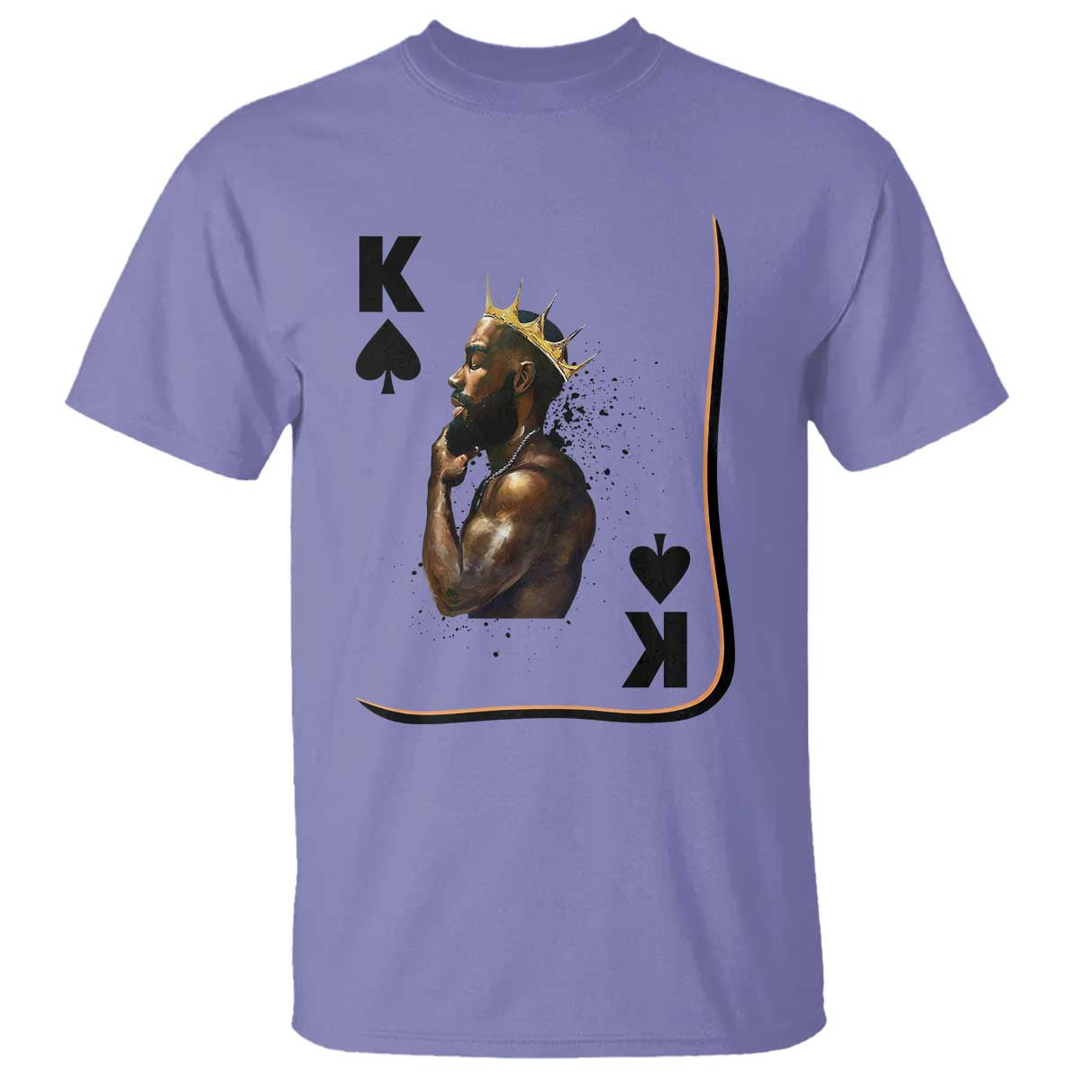 King Of Spades Black Man T Shirt African American Men Pride - Wonder Print Shop