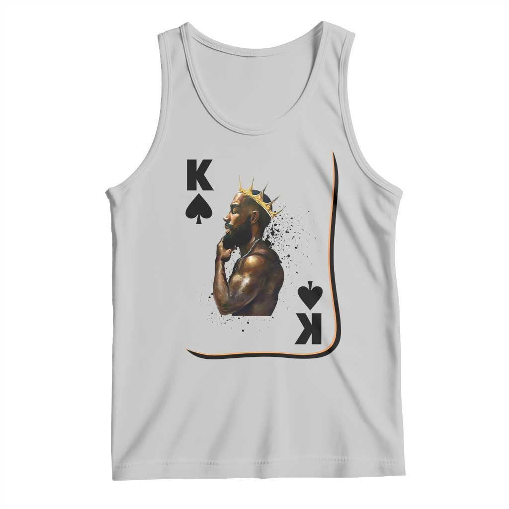 King Of Spades Black Man Tank Top African American Men Pride - Wonder Print Shop