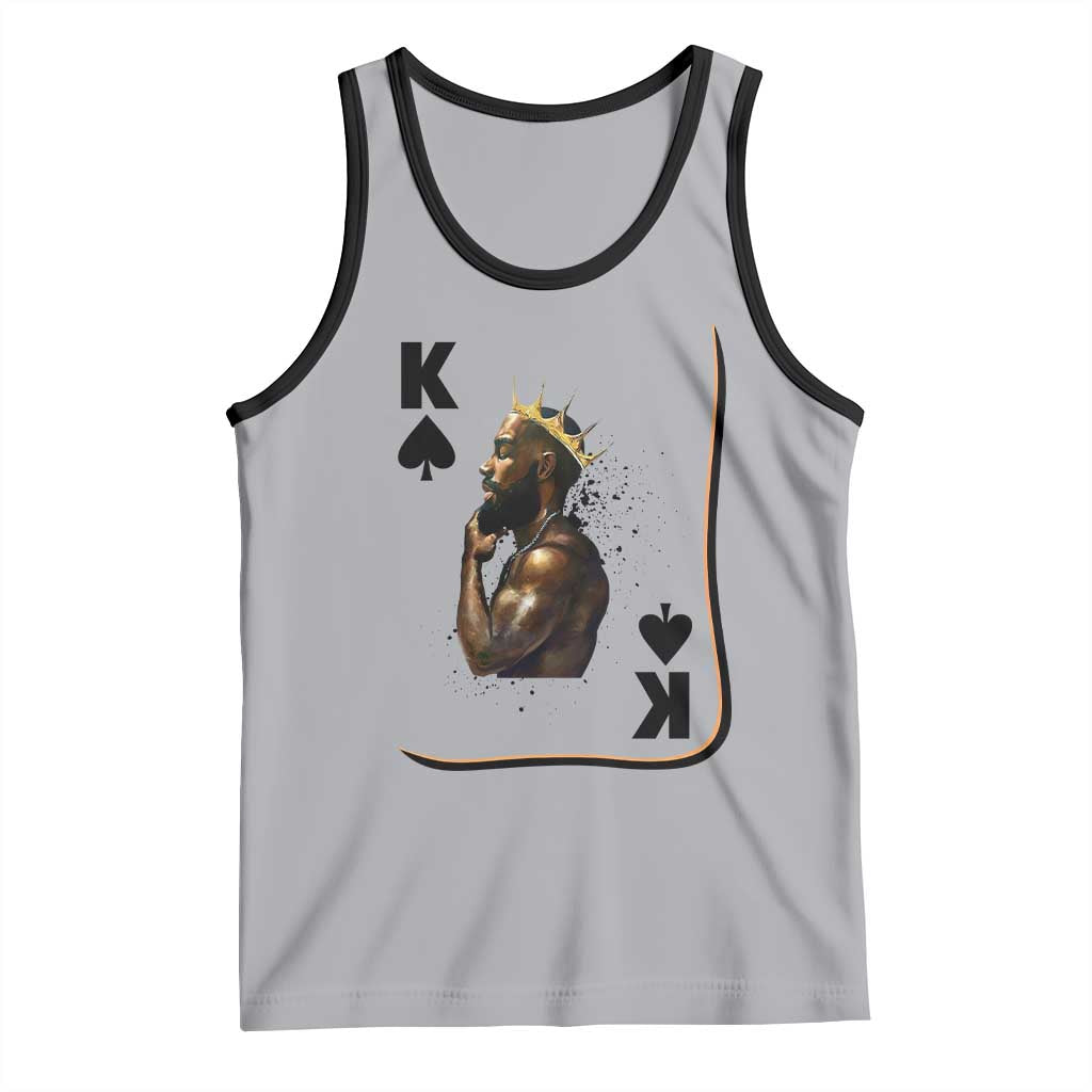 King Of Spades Black Man Tank Top African American Men Pride - Wonder Print Shop