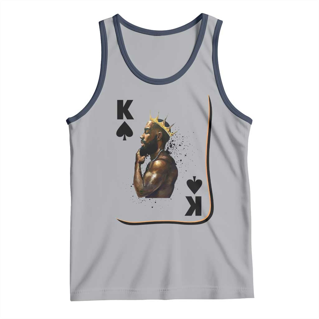 King Of Spades Black Man Tank Top African American Men Pride - Wonder Print Shop