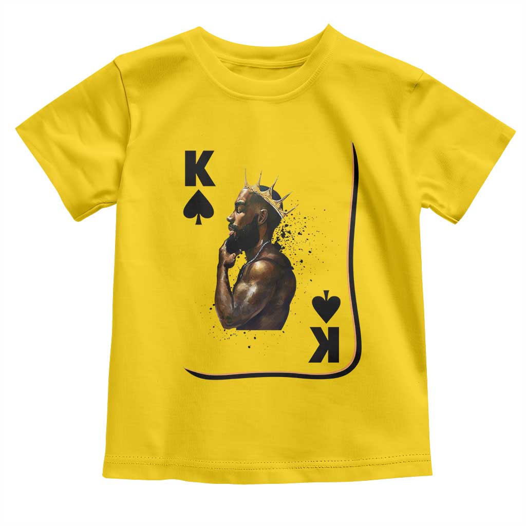 King Of Spades Black Man Toddler T Shirt African American Men Pride - Wonder Print Shop