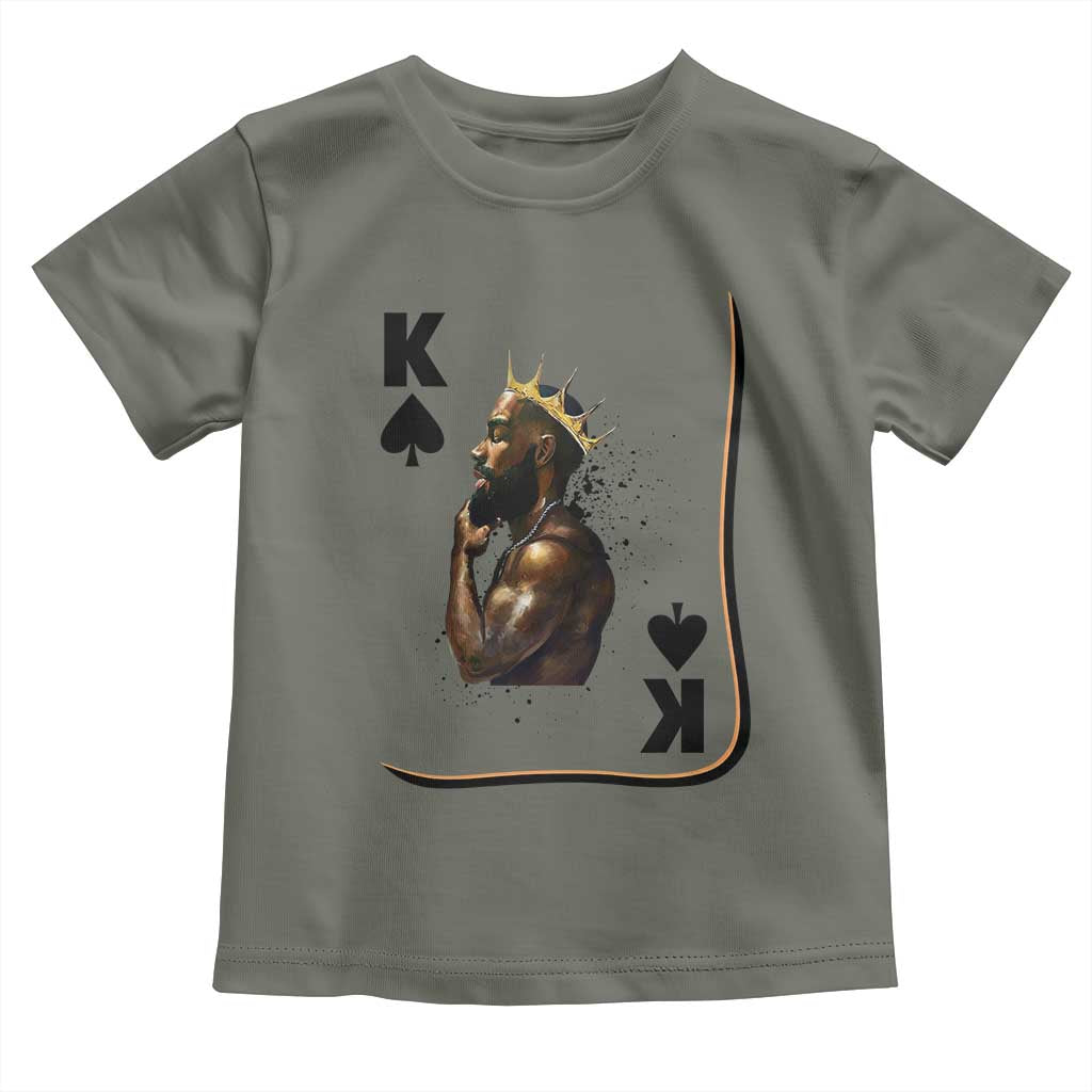 King Of Spades Black Man Toddler T Shirt African American Men Pride - Wonder Print Shop