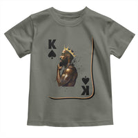 King Of Spades Black Man Toddler T Shirt African American Men Pride - Wonder Print Shop