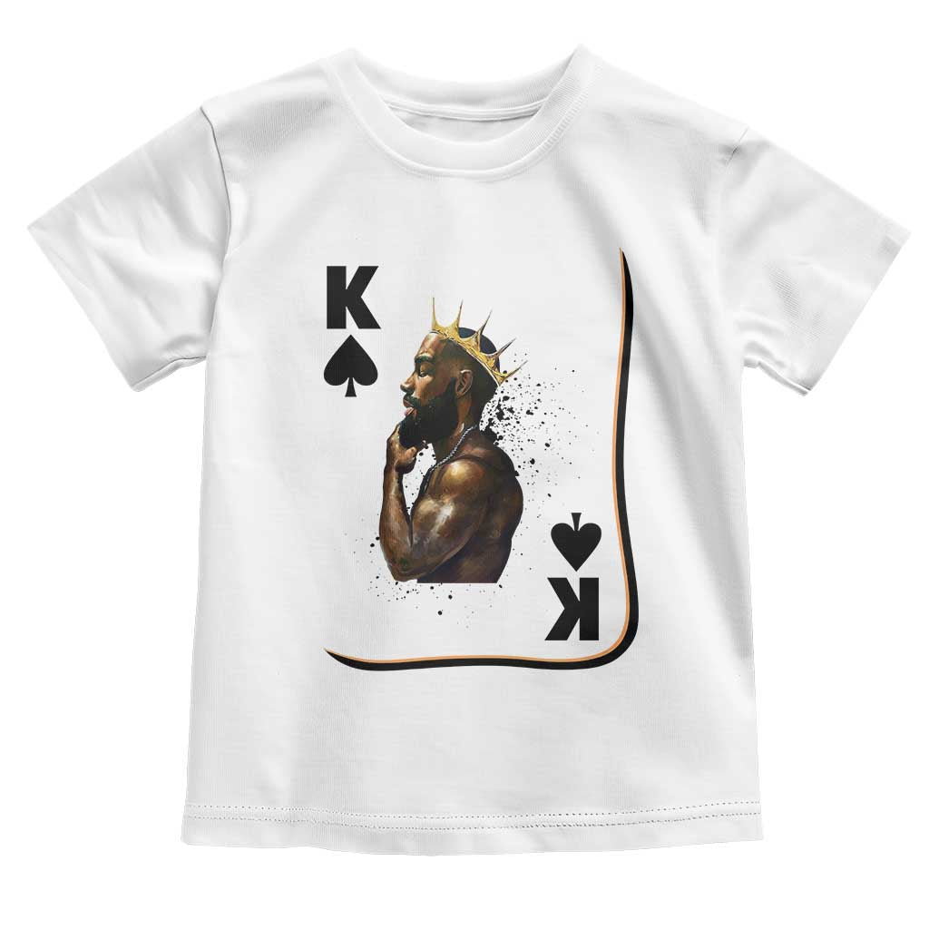 King Of Spades Black Man Toddler T Shirt African American Men Pride - Wonder Print Shop