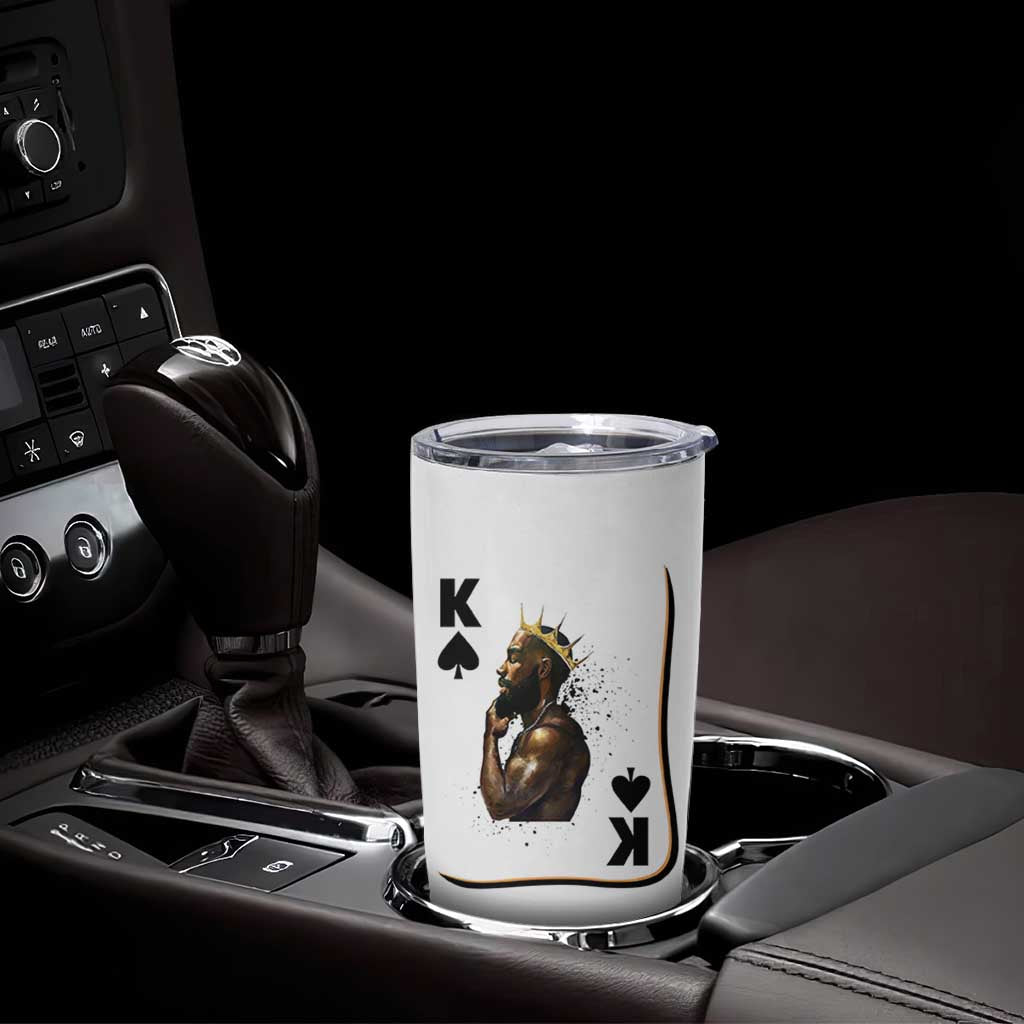 King Of Spades Black Man Tumbler Cup African American Men Pride - Wonder Print Shop
