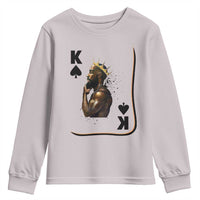 King Of Spades Black Man Youth Sweatshirt African American Men Pride - Wonder Print Shop