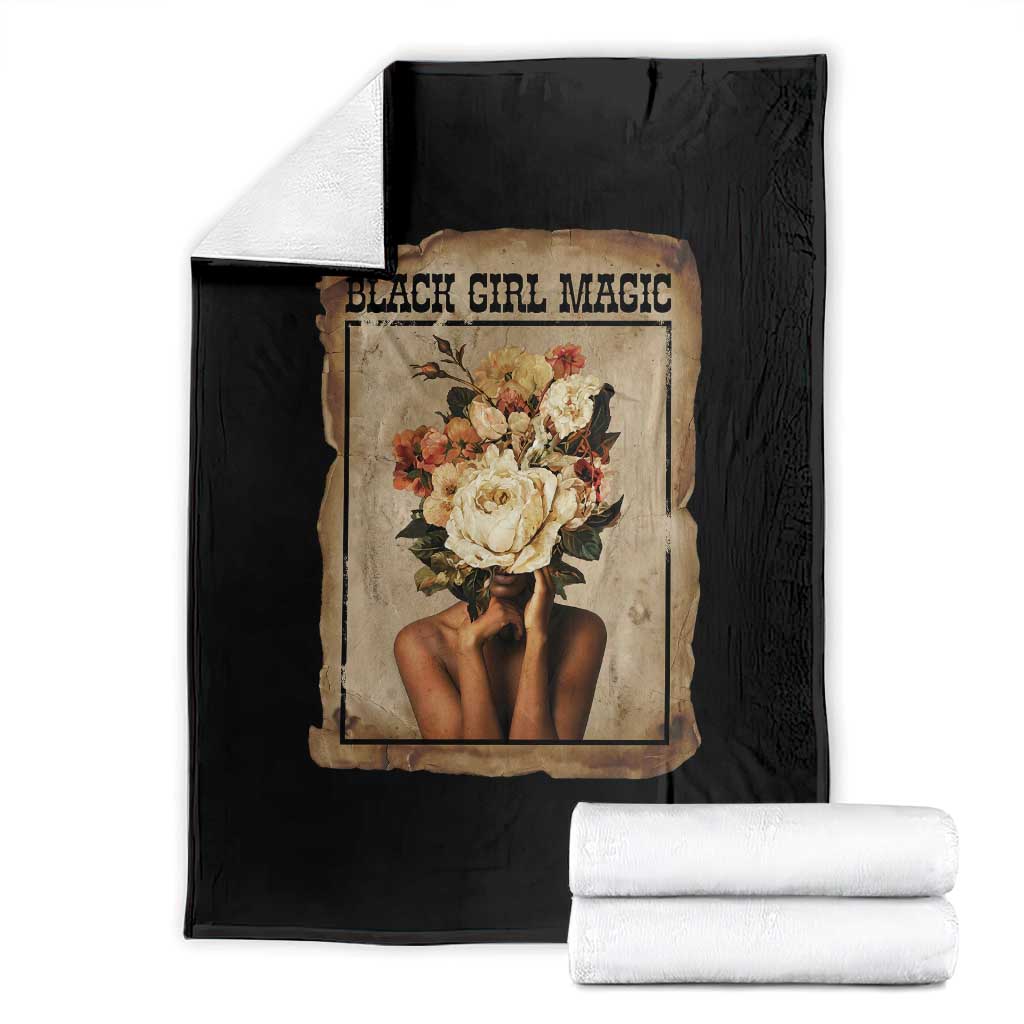 Black Girl Magic Throw Blanket Feminist Black Women In History - Wonder Print Shop