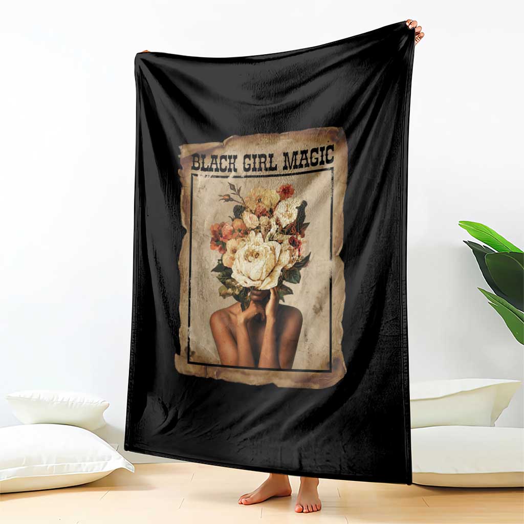 Black Girl Magic Throw Blanket Feminist Black Women In History - Wonder Print Shop