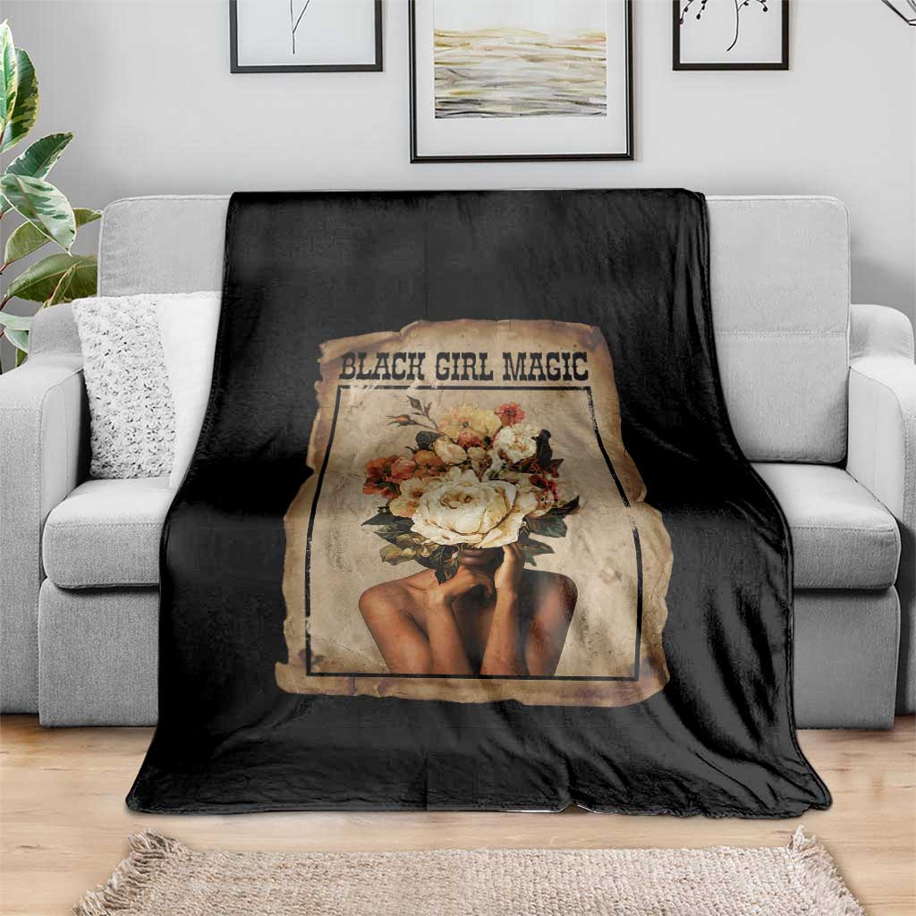 Black Girl Magic Throw Blanket Feminist Black Women In History - Wonder Print Shop
