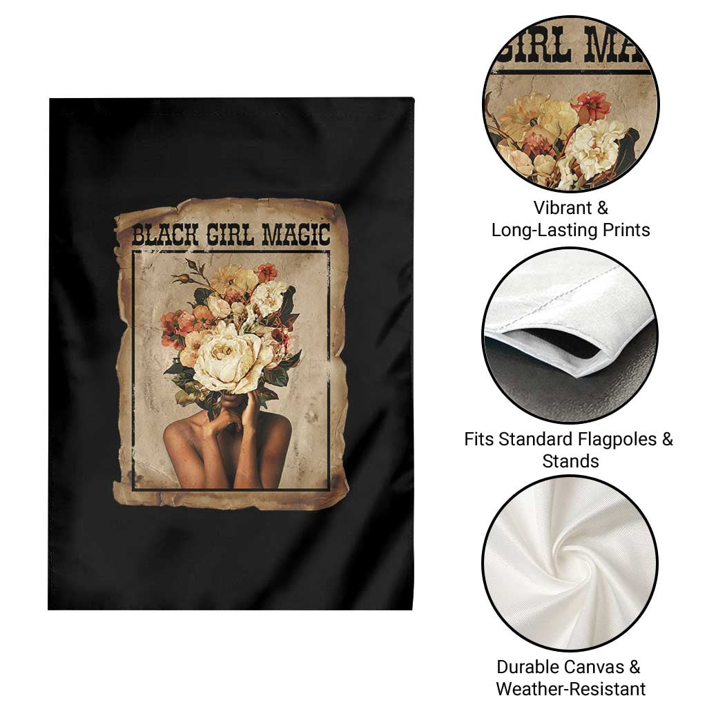 Black Girl Magic Garden Flag Feminist Black Women In History - Wonder Print Shop