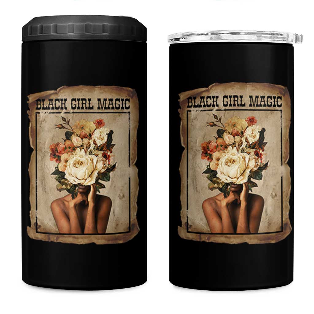 Black Girl Magic 4 in 1 Can Cooler Tumbler Feminist Black Women In History - Wonder Print Shop