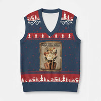 Black Girl Magic V-Neck Knit Sweater Vest Feminist Black Women In History - Wonder Print Shop