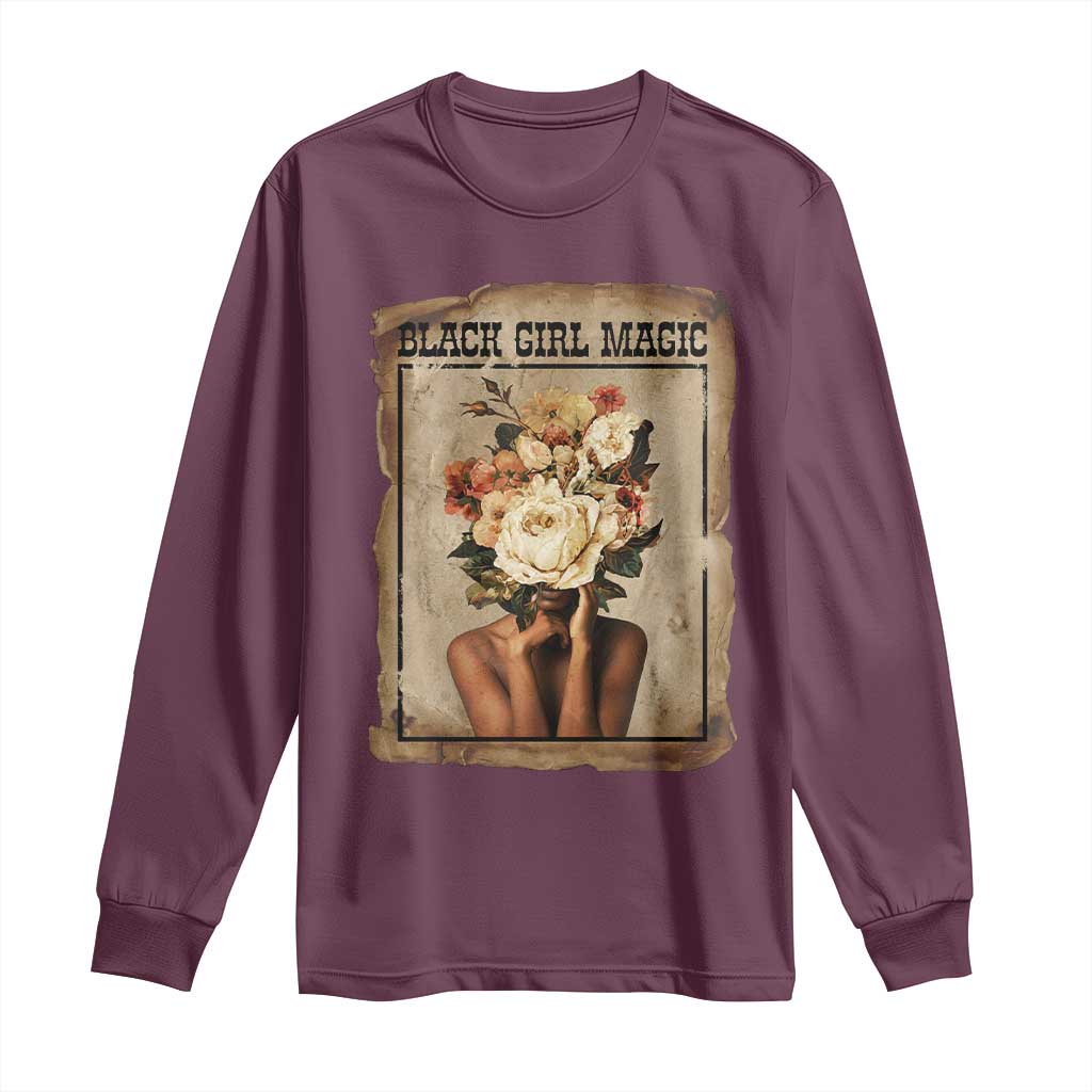 Black Girl Magic Long Sleeve Shirt Feminist Black Women In History - Wonder Print Shop