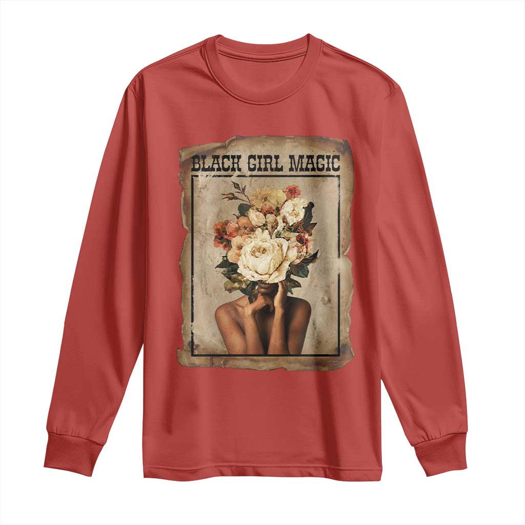 Black Girl Magic Long Sleeve Shirt Feminist Black Women In History - Wonder Print Shop