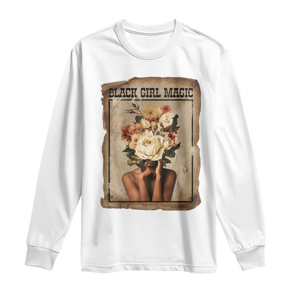 Black Girl Magic Long Sleeve Shirt Feminist Black Women In History - Wonder Print Shop