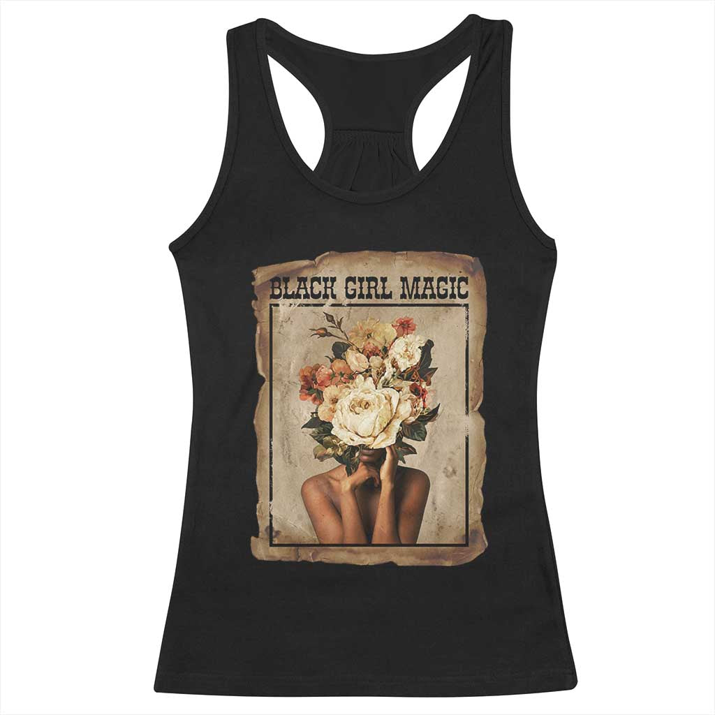 Black Girl Magic Racerback Tank Top Feminist Black Women In History - Wonder Print Shop