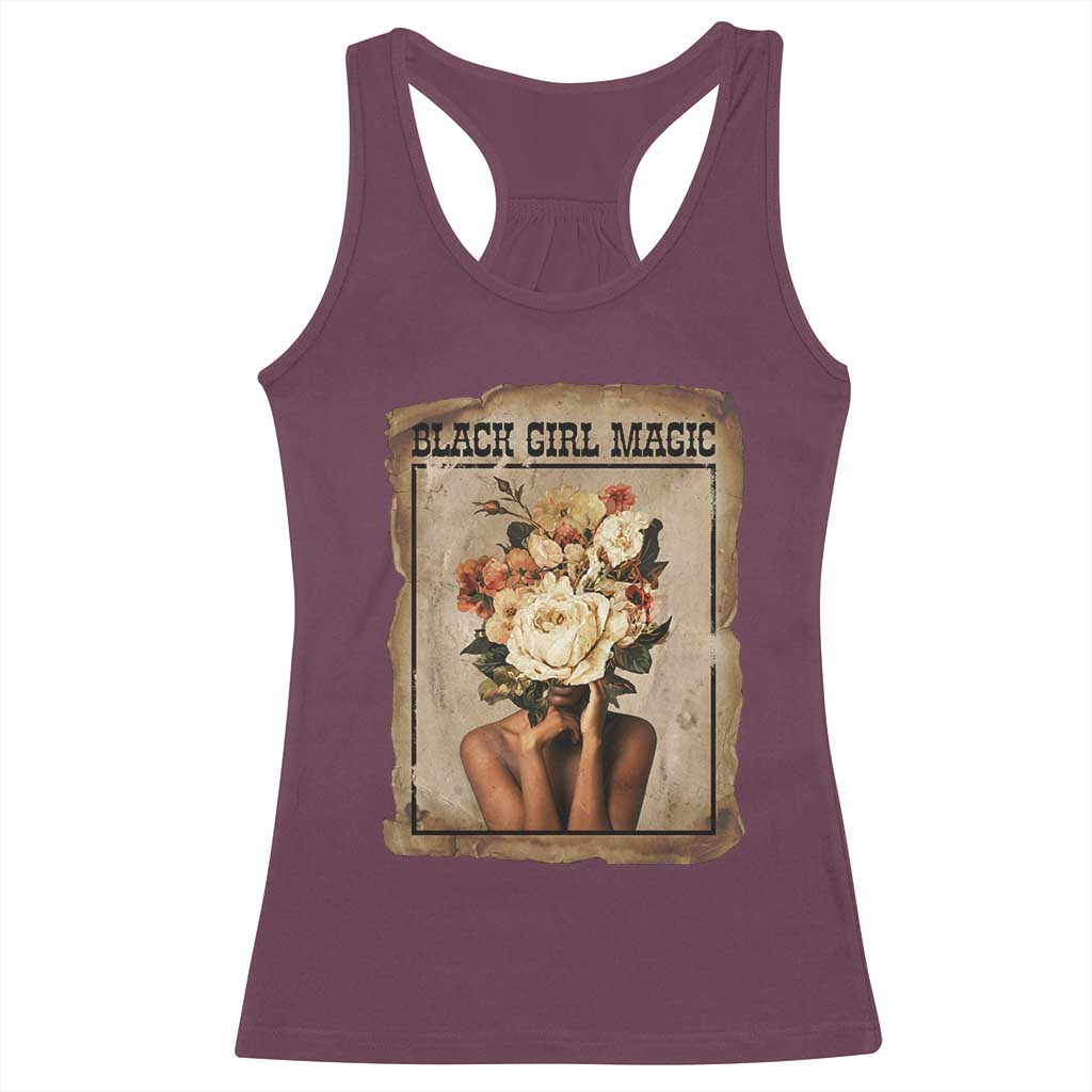 Black Girl Magic Racerback Tank Top Feminist Black Women In History - Wonder Print Shop