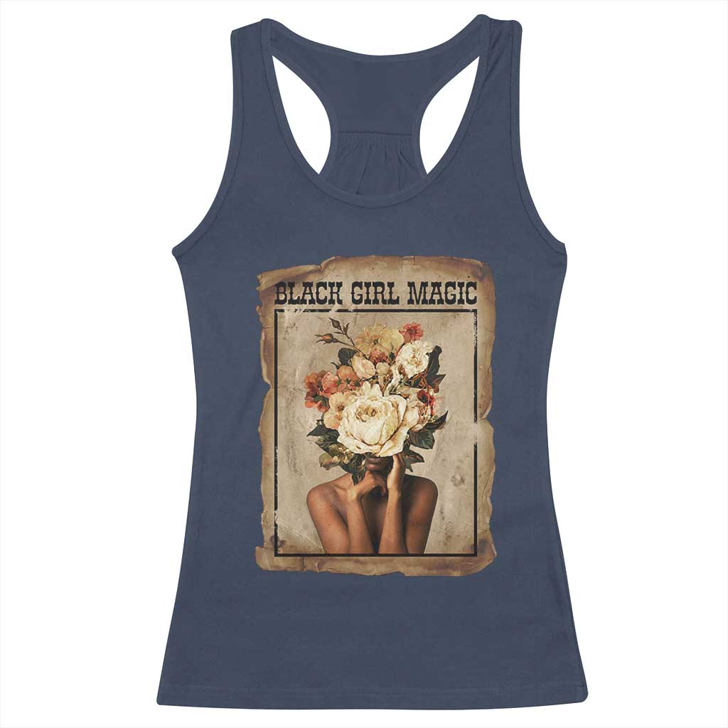 Black Girl Magic Racerback Tank Top Feminist Black Women In History - Wonder Print Shop
