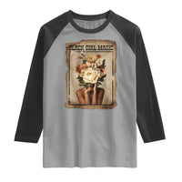 Black Girl Magic Raglan Shirt Feminist Black Women In History - Wonder Print Shop