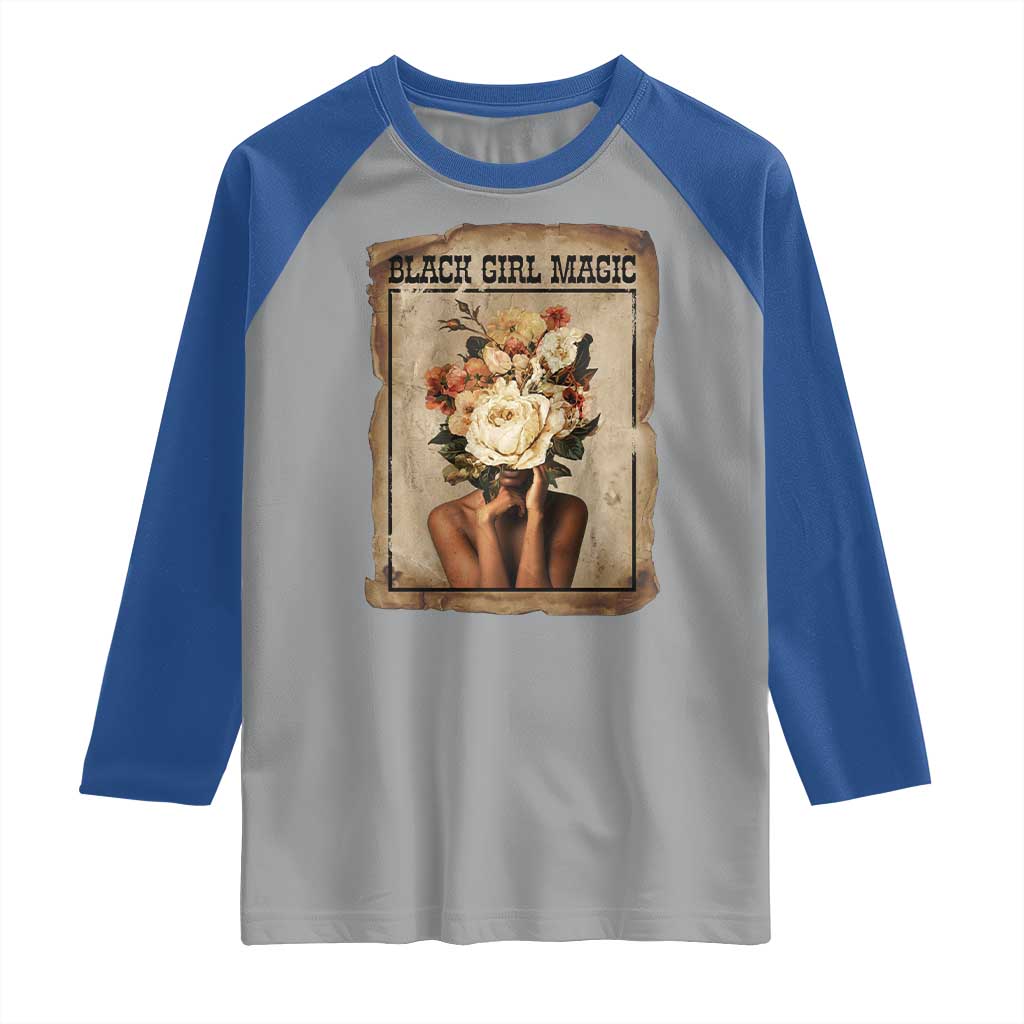Black Girl Magic Raglan Shirt Feminist Black Women In History - Wonder Print Shop