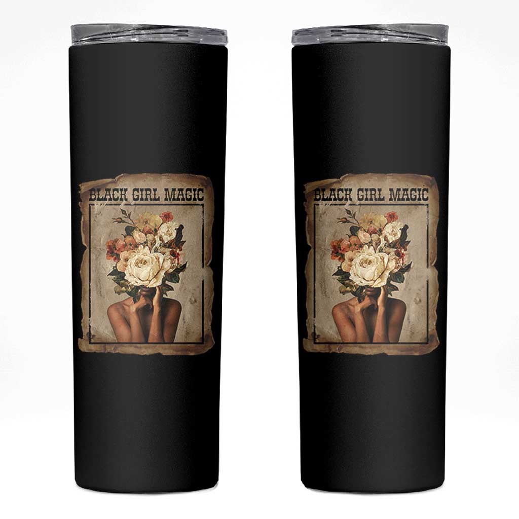 Black Girl Magic Skinny Tumbler Feminist Black Women In History - Wonder Print Shop