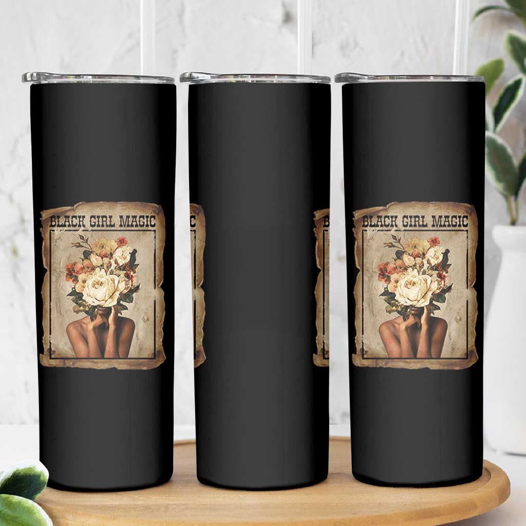 Black Girl Magic Skinny Tumbler Feminist Black Women In History - Wonder Print Shop