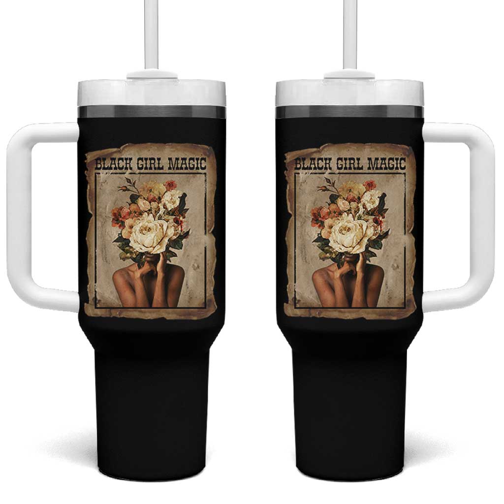 Black Girl Magic Tumbler With Handle Feminist Black Women In History - Wonder Print Shop