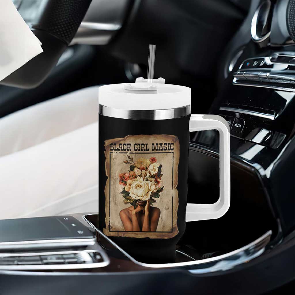 Black Girl Magic Tumbler With Handle Feminist Black Women In History - Wonder Print Shop