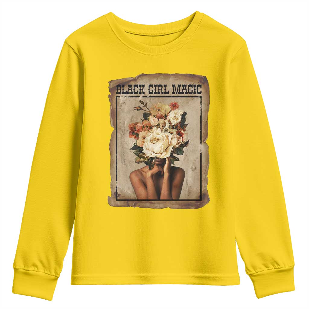 Black Girl Magic Youth Sweatshirt Feminist Black Women In History - Wonder Print Shop