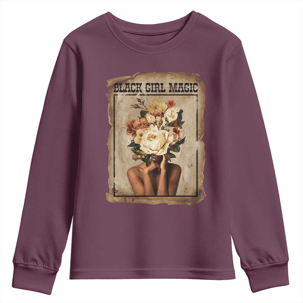 Black Girl Magic Youth Sweatshirt Feminist Black Women In History - Wonder Print Shop