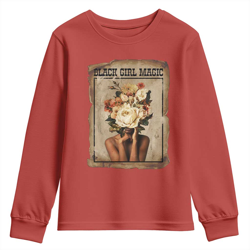 Black Girl Magic Youth Sweatshirt Feminist Black Women In History - Wonder Print Shop