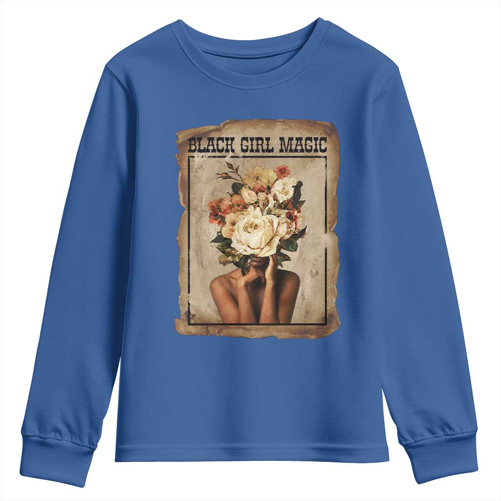 Black Girl Magic Youth Sweatshirt Feminist Black Women In History - Wonder Print Shop