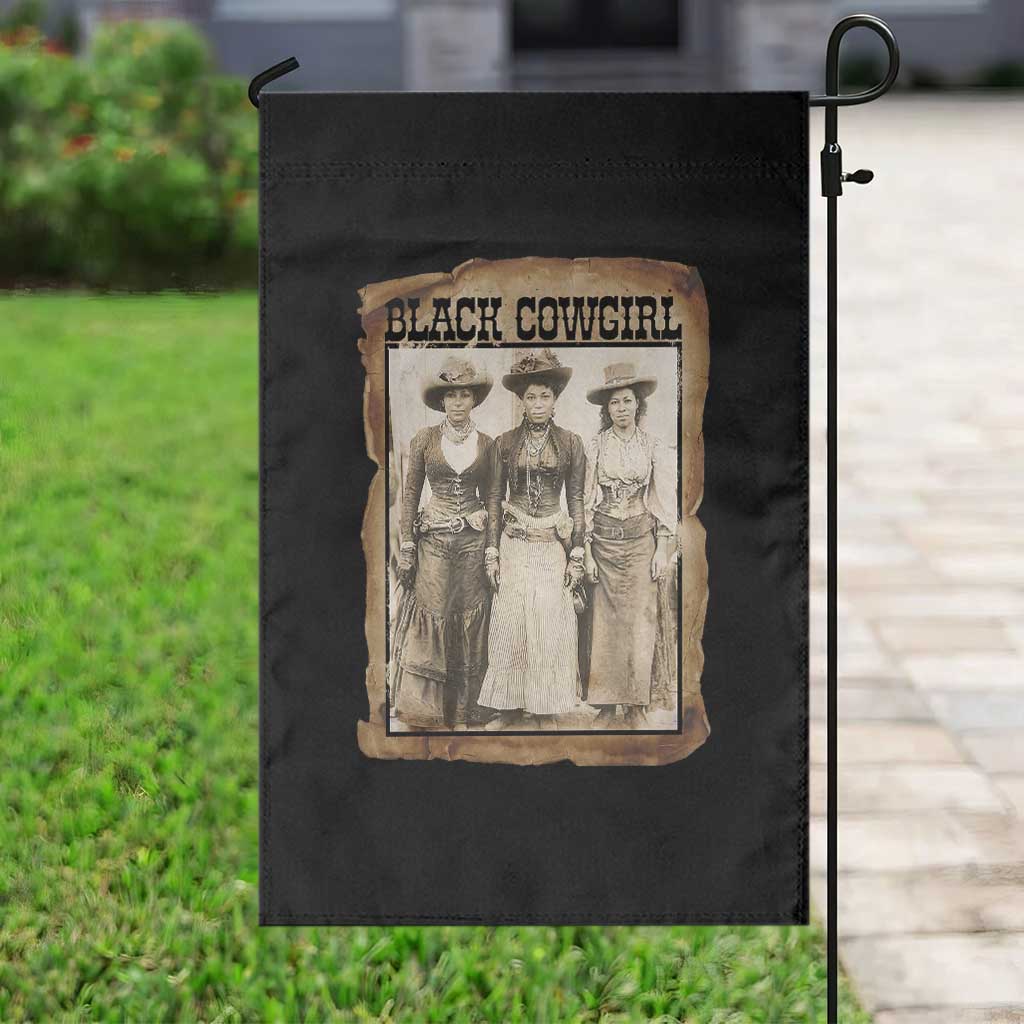 Black Cowgirl Pride Garden Flag Western Black History Month Gift - Wonder Print Shop