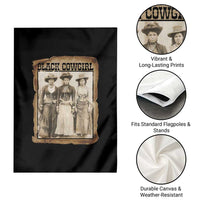 Black Cowgirl Pride Garden Flag Western Black History Month Gift - Wonder Print Shop