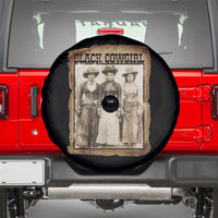 Black Cowgirl Pride Spare Tire Cover Western Black History Month Gift - Wonder Print Shop